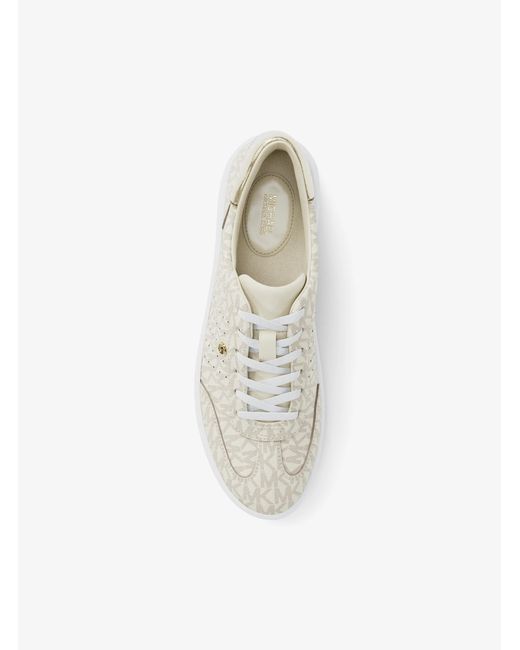 MICHAEL Michael Kors White Mk Scotty Signature Logo Trainers