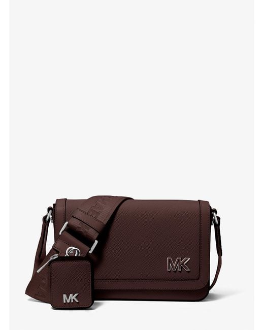 Michael Kors Mk Edison Mini Crossgrain Leather Crossbody Bag With