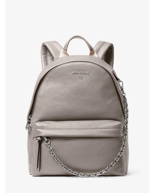 michael kors slater medium pebbled leather backpack