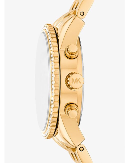Mkreloj Bryant Mini En Tono Con Incrustaciones Michael Kors de color Metallic