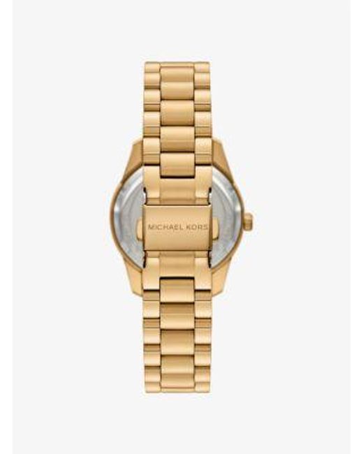 Mk Mini Montre Lexington Dorée À Pierres Pavées Michael Kors en coloris Metallic