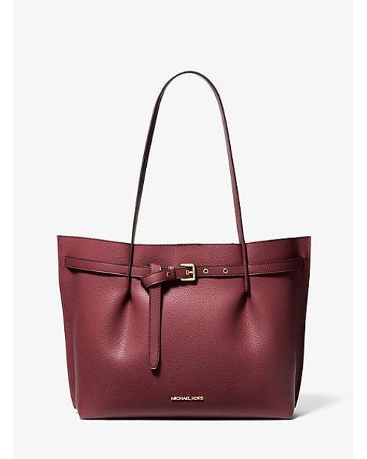 Michael kors large tote purple discount