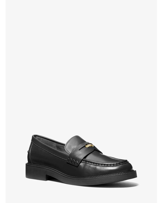 MICHAEL Michael Kors White Mk Eden Leather Loafer