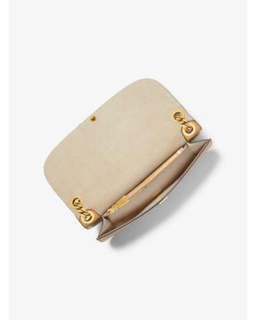 Michael Kors Natural Christie Medium Leather Envelope Bag