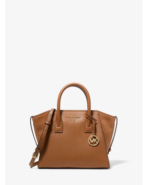 Michael Kors Avril Small Leather Top-zip Satchel | Lyst Canada