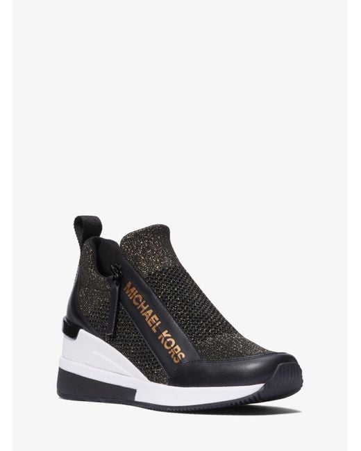 Michael kors knit 2024 high top trainer