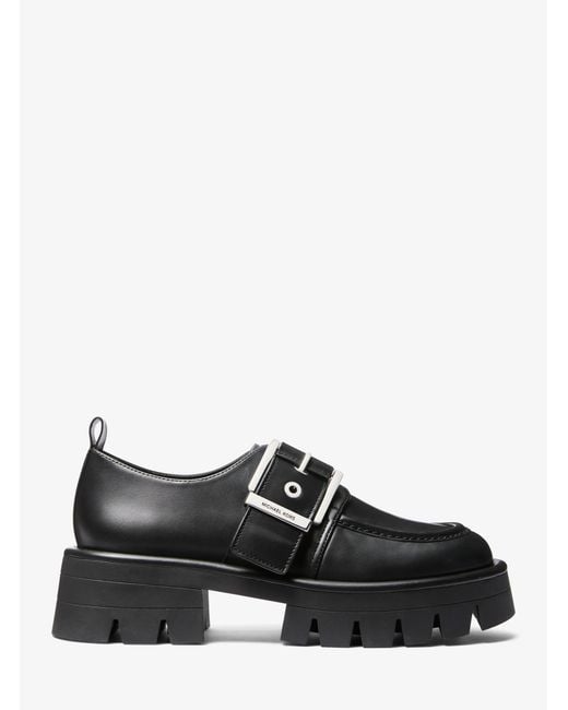 MICHAEL Michael Kors Black Colby Leather Loafer