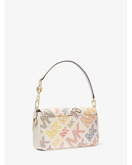 logo embossed pebble leather bag michael kors｜TikTok Search