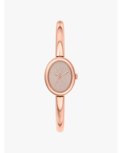 Michael Kors White Petite Maude-Tone Bangle Watch