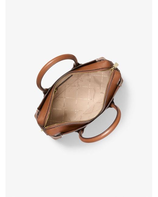 Mk Borsa A Mano Mercer Piccola Con Logo di Michael Kors Outlet in Natural