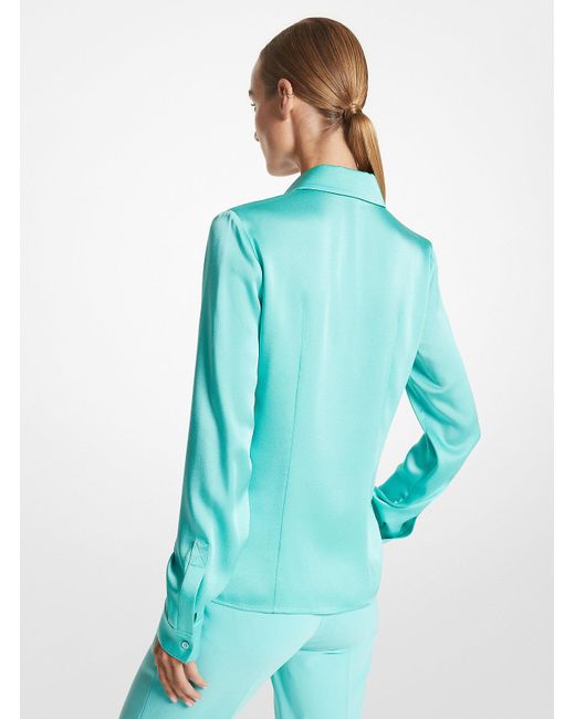 Mk Camicia Hansen di Michael Kors in Blue