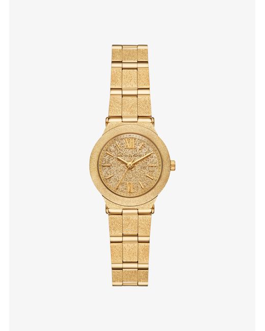 Michael Kors Metallic Petite Billie Frosted-Tone Watch for men