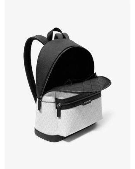 Michael Kors Black Cooper Signature Logo Backpack for men