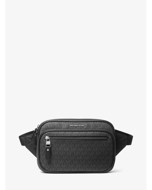 Michael Kors Black Hudson Small Logo Belt Bag for men