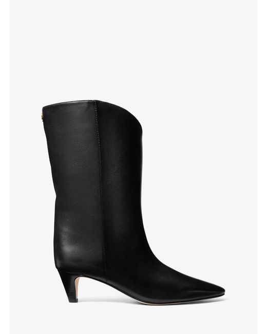 Michael Kors Black Michael Kors Daniela Leather Boot