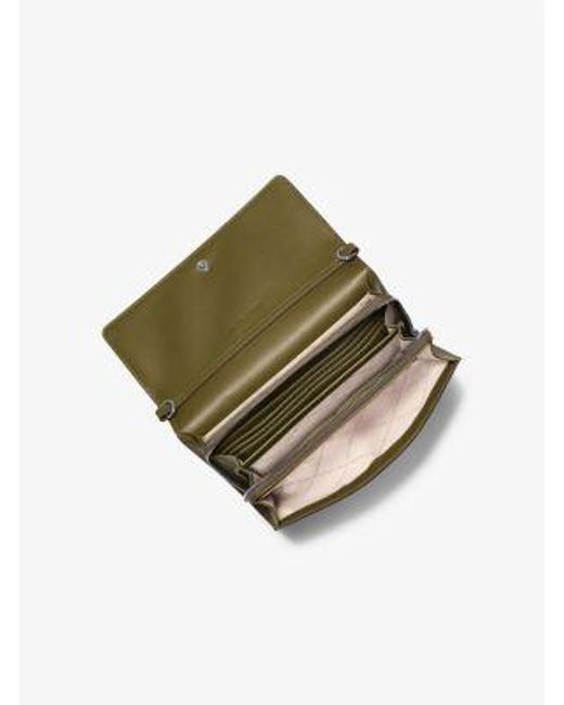 Michael Kors Green Jet Set Large Ombré Signature Logo Crossbody Bag