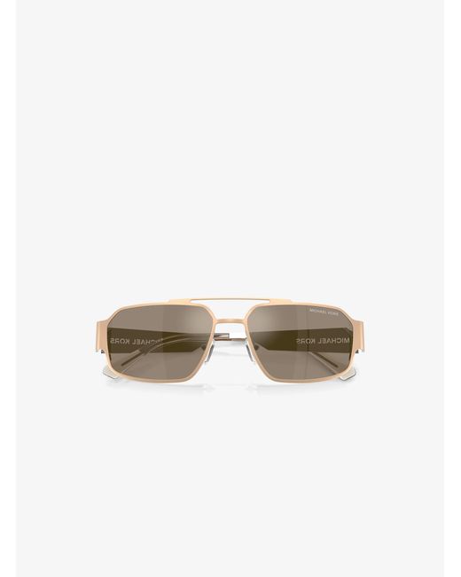 Michael Kors White Mk Cape Town Sunglasses