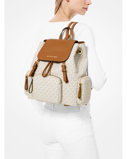 Mk Abbey Large Logo Backpack atelieryuwa.ciao.jp