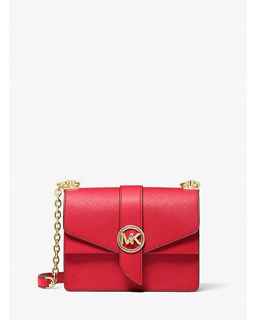 Michael kors small red hotsell bag