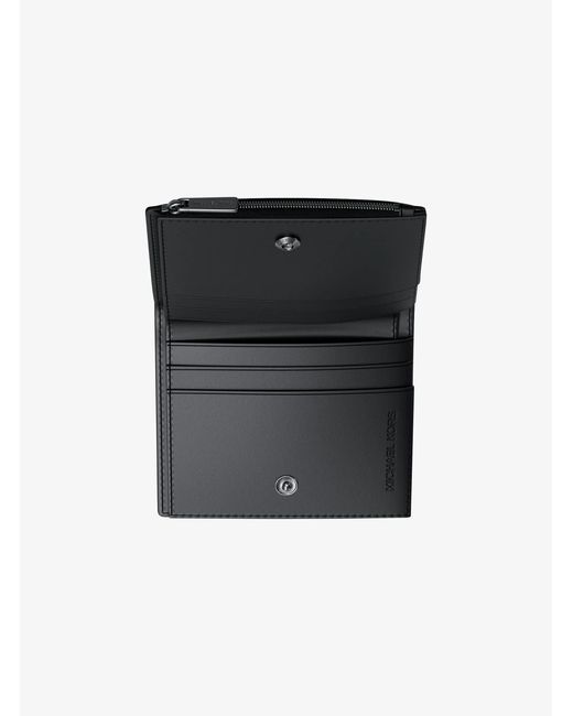 Michael Kors Black Mk Hudson Signature Logo Wallet for men