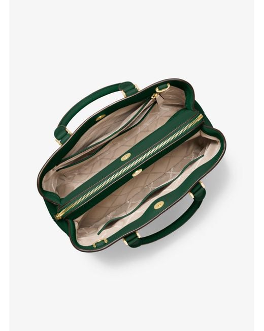 Bolso satchel Camille grande de piel Michael Kors de color Verde | Lyst
