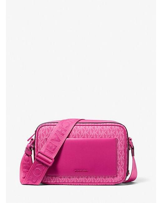 Michael Kors Pink Maeve Large Pocket Crossbody Bag