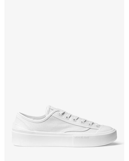 MICHAEL Michael Kors White Jude Canvas Sneaker