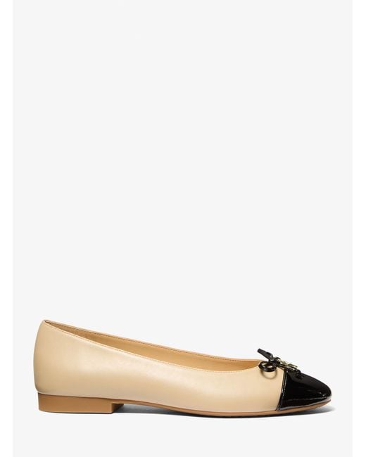 MICHAEL Michael Kors Natural Mk Piper Flex Leather Ballet Flat