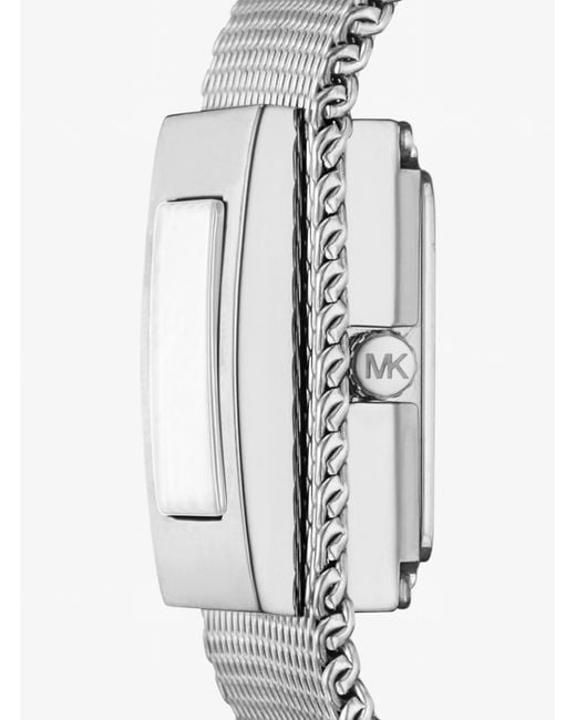 Michael Kors Gray Mk Georgie Petite-Tone Mesh Watch
