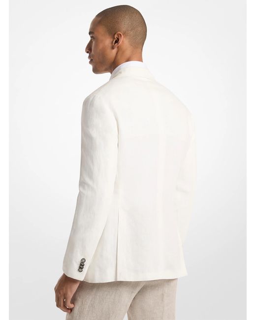 Michael Kors Natural Mk Linen Blazer for men