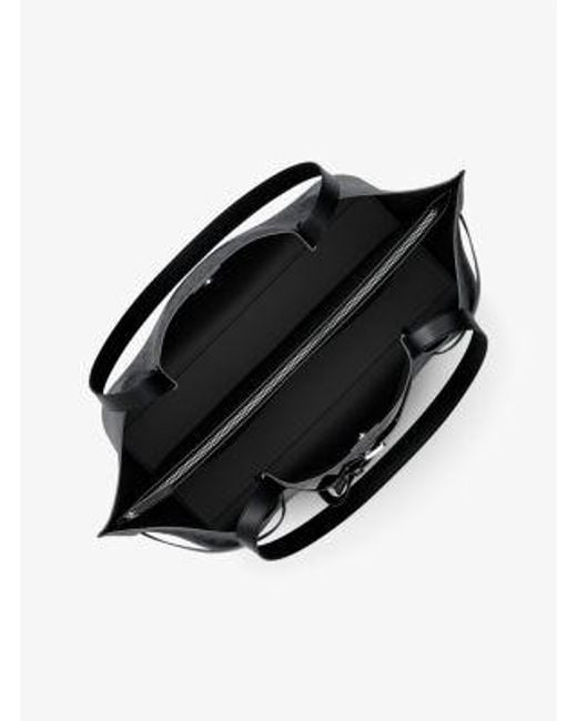 Mk Borsa Tote Emilia Grande Con Stampa Logo di MICHAEL Michael Kors in Black