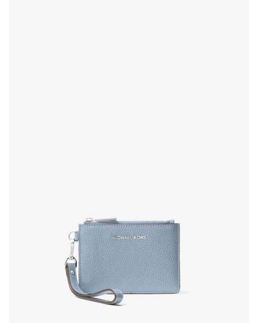Lyst - Michael Kors Leather Coin Purse in Blue