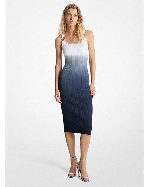 ワンピース Michael Kors Black stretch viscose blend dress Michael Kors women's stretch viscose longuette dress