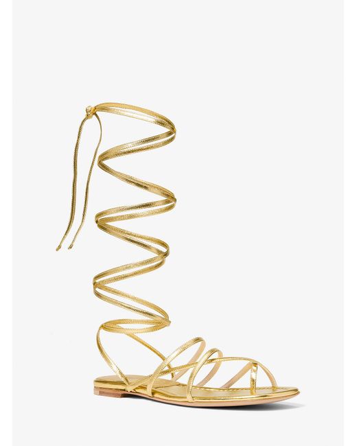 Mk Sandalo Gladiator Jade di Michael Kors in White