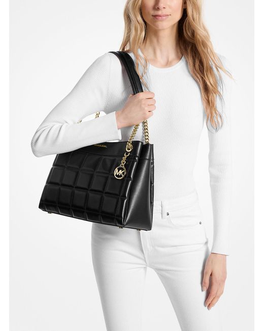 Mk Borsa Tote Susan Media di MICHAEL Michael Kors in Black
