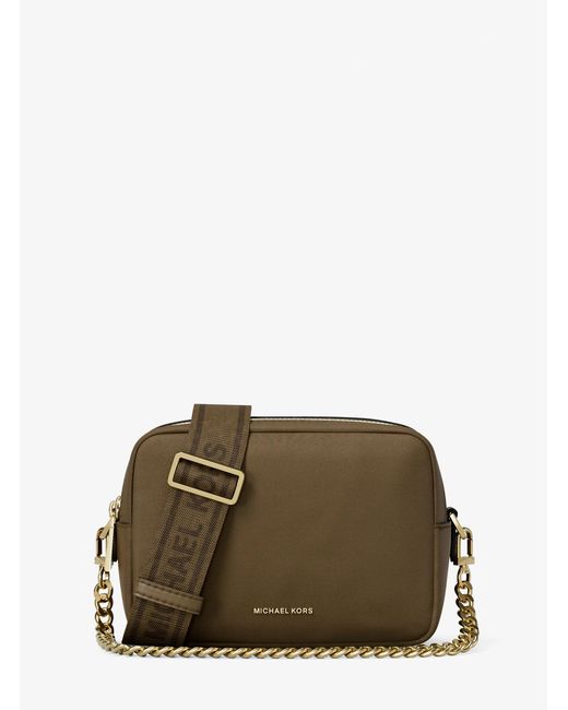MICHAEL Michael Kors Green Mk Bryant Medium Nylon Camera Crossbody Bag