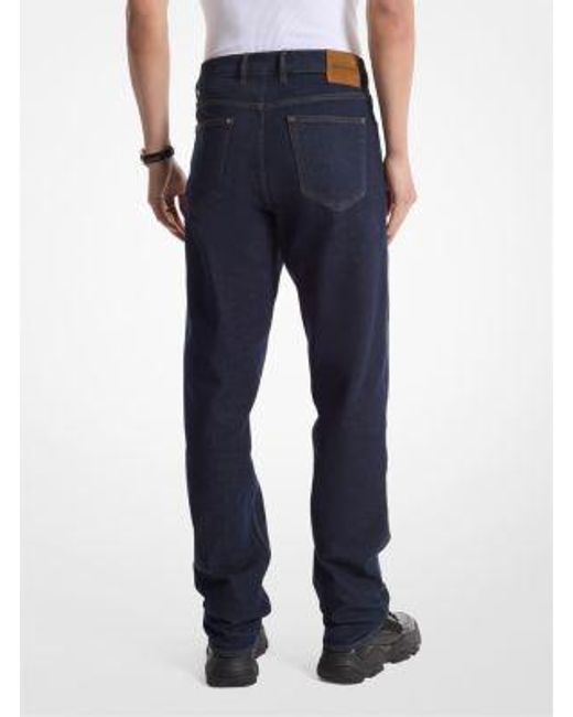 Michael Kors Blue Finn Straight-fit Stretch Denim Jeans for men