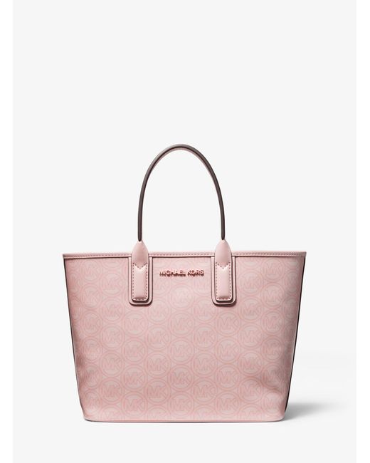 Michael Kors Synthetic Jodie Small Logo Jacquard Tote Bag in Powder Blush  (Pink) | Lyst
