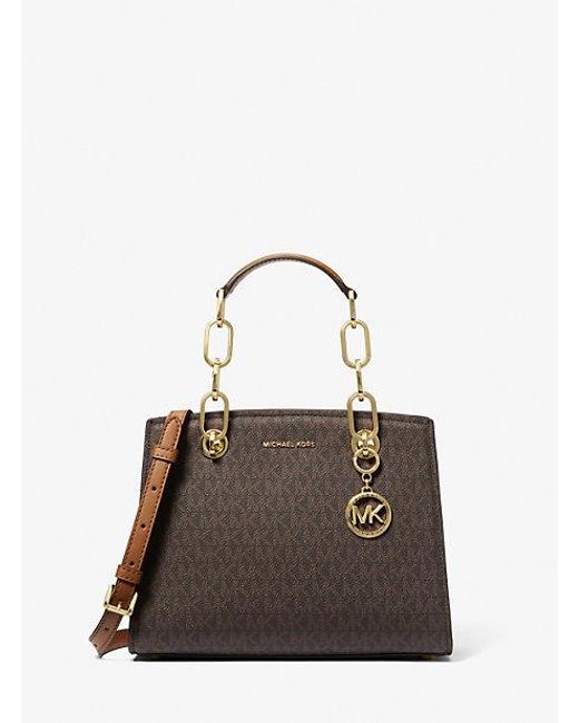 Mk cynthia small leather satchel hotsell