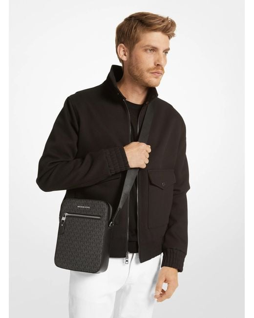 Michael Kors Black Henry Logo-print Flight Bag for men
