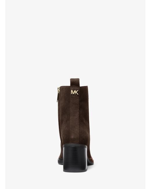 MICHAEL Michael Kors Brown Mk Lex Suede Boot