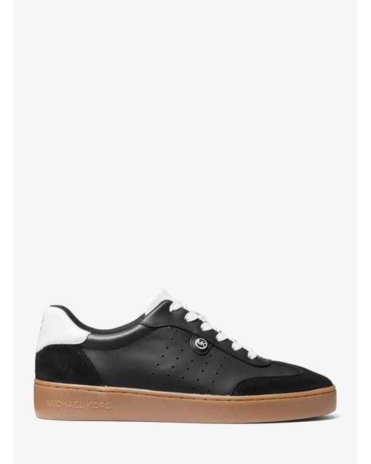MICHAEL Michael Kors White Scotty Leather Sneaker