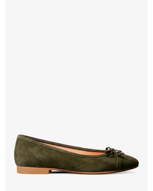 MICHAEL Michael Kors Green Mk Piper Flex Suede Ballet Flat