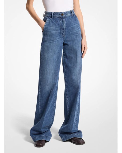 Michael Kors Blue Mk Denim Trousers