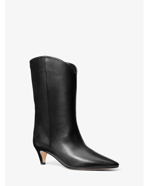 Michael Kors Black Michael Kors Daniela Leather Boot