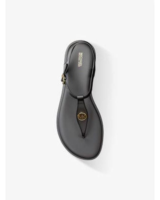 Michael Kors Black Mallory T-Strap Sandal