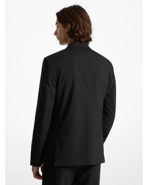 Michael Kors Black Mk Stretch Tech Tailored Blazer for men