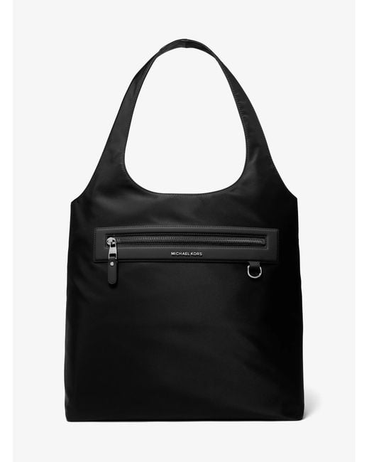 Michael Kors Black Mk Hudson Nylon Tote Bag for men
