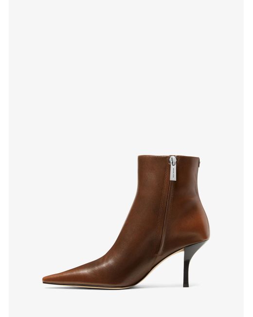 MICHAEL Michael Kors Brown Selina Heeled Bootie
