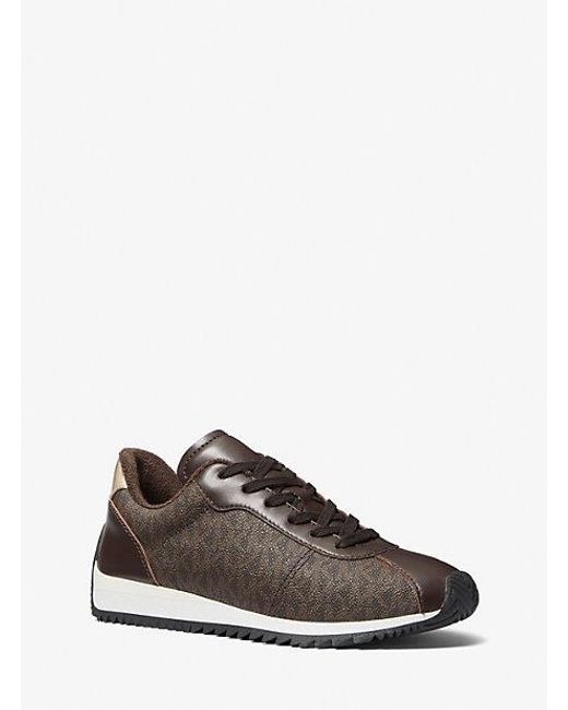 MICHAEL Michael Kors Brown Mk Rhodes Signature Logo Trainer